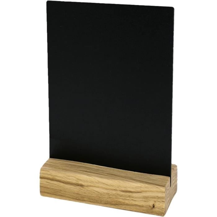 Présentoir de table en bois avec insertion papier - Direct Signalétique