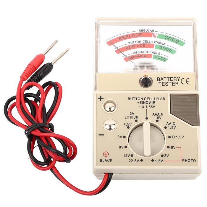 Testeur De Batterie Universel Numérique - Vérificateur Piles AA AAA 9V Bouton