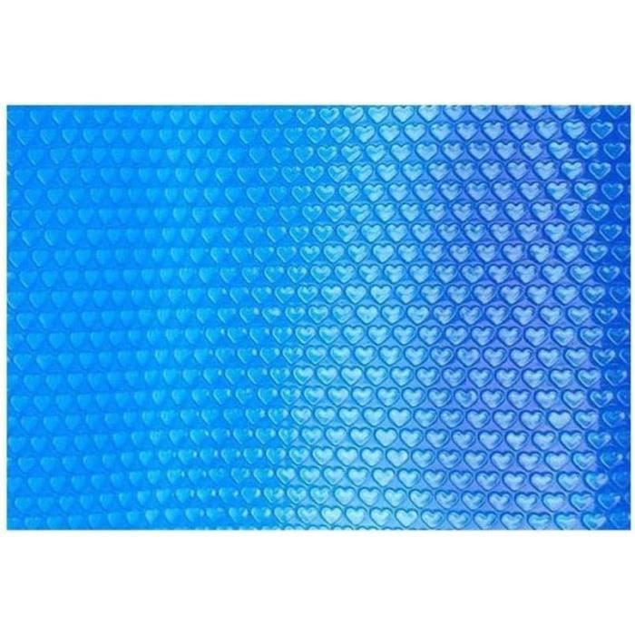 Bâche Solaire AREBOS Carrée 5,49x2,74m - Couverture Piscine Chauffante 120 µm - Économie D'Énergie