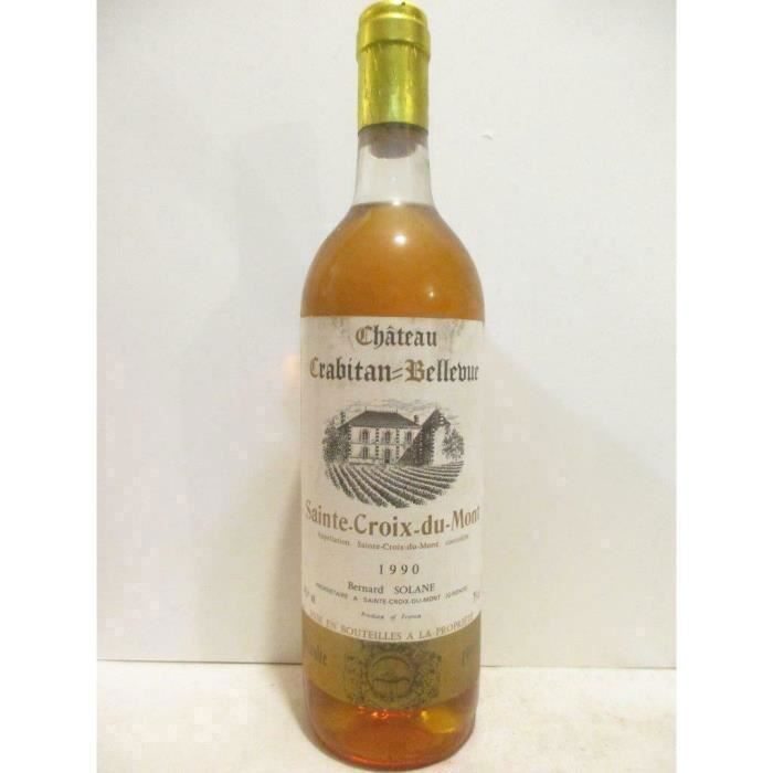 Saintecroix du mont château crabitanbellevue liquoreux 1990 bordeaux La cave Cdiscount