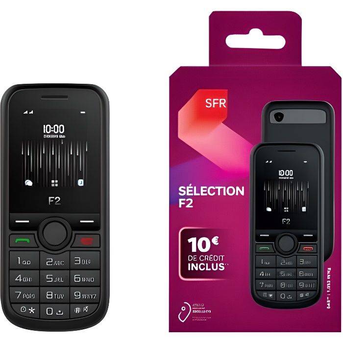 PACK SFR F2 + Carte Sim SFR 10€ inclus.