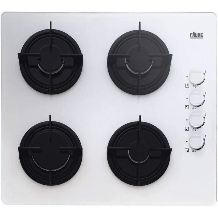 Plaque plaques (Intégré, Gaz, Verre, Blanc, Émaillé, Rotatif)[132] Cdiscount Electroménager