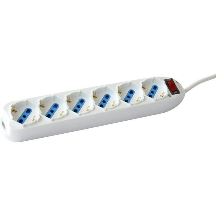 Multiprise 6 Prises avec Interrupteur EDM 41066 Schuko (5 m) main image 1