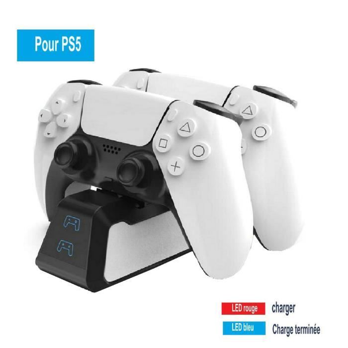 Station de Rechargement pour sans fil PS5 LED Chargeur de pour PS5