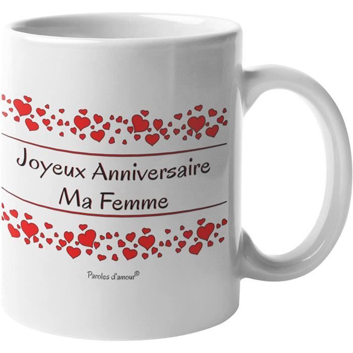 Idée cadeau anniversaire pour ma femme Anniversaire ma femme Mug