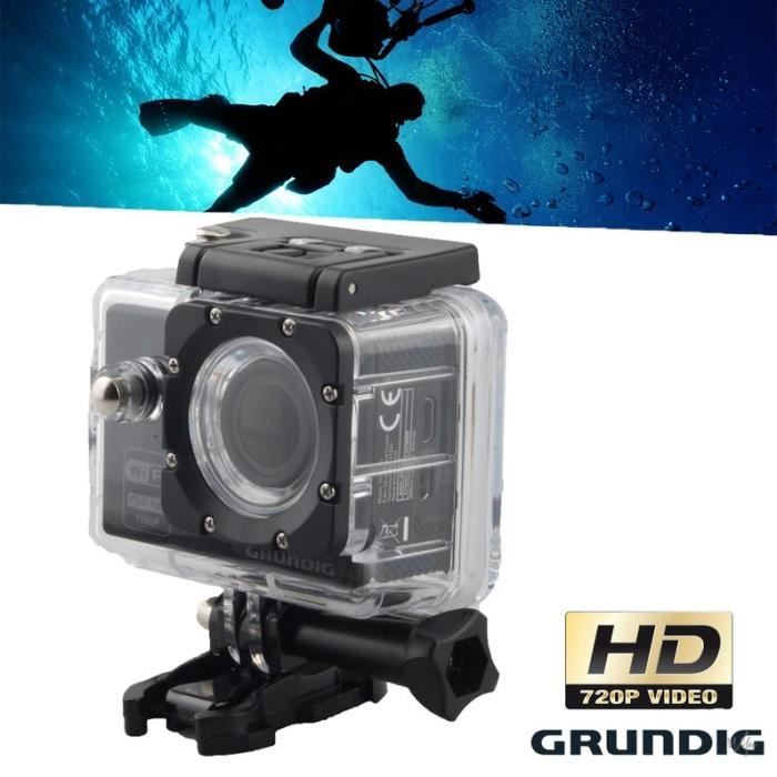 Grundig Action Cam 720p Hd Accessoires Inclus Etanche