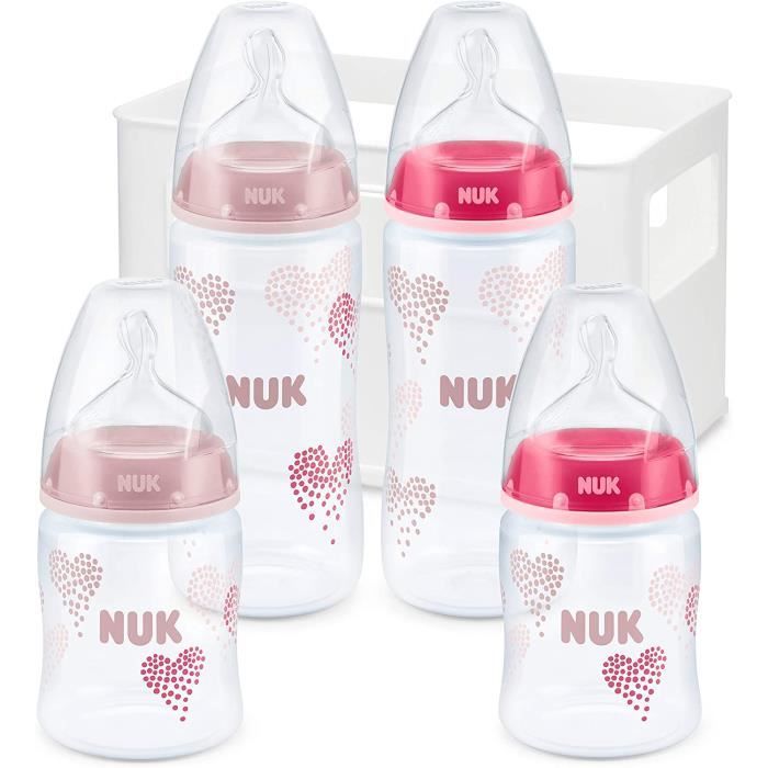 Biberon Pieces Detachees Nuk Kit De 4 Biberons First Choice 2x 150ml Et 2x 300ml Silicone 06 Mois Anti Colique Sans Bpa Rose F122 Cdiscount Puericulture Eveil Bebe Biberon Pieces Detachees Nuk Kit De 4 Biberons First Choice 2x 150ml Et 2x 300ml Silicone 06 Mois Anti Colique Sans Bpa Rose F122 Cdiscount Puericulture Eveil Bebe