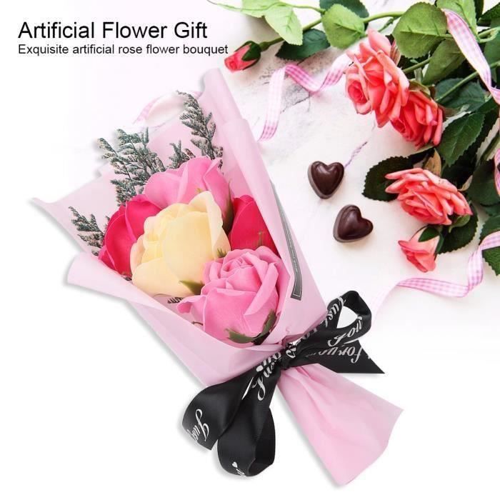 Boite Cadeau Bouquet Fleurs Roses Artificielles Pour Fete Mariage D Anniversaire Saint Valentin Noel Rose Jar178 Cdiscount Maison
