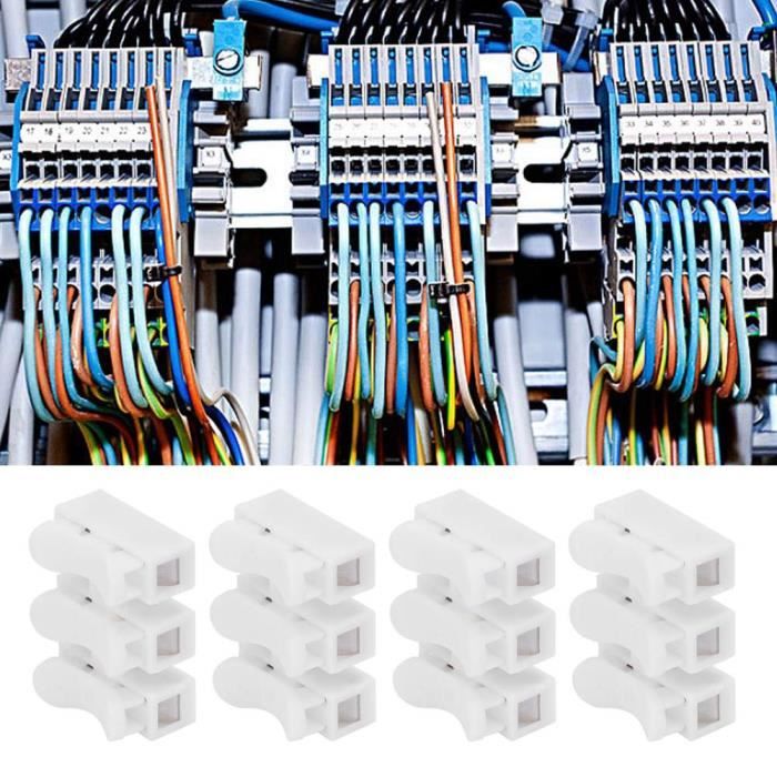 RAN 500pcs 3 broches connecteur de câble de poussée fil de borne de  connexion rapide de bornes de pince 9451889138833 - Cdiscount Bricolage