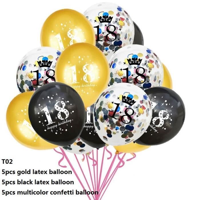 Permet de pawty Joyeux Anniversaire Feuille Confettis Ballon Bannière Guirlande Fête Décoration