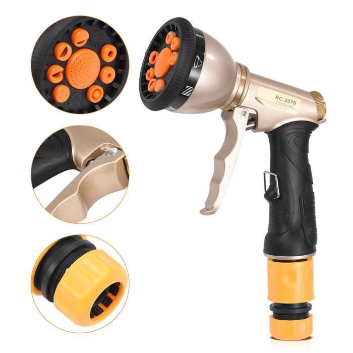 Pistolet De Pulvérisation D'eau à Haute Pression,10 Fonctions,pour Le