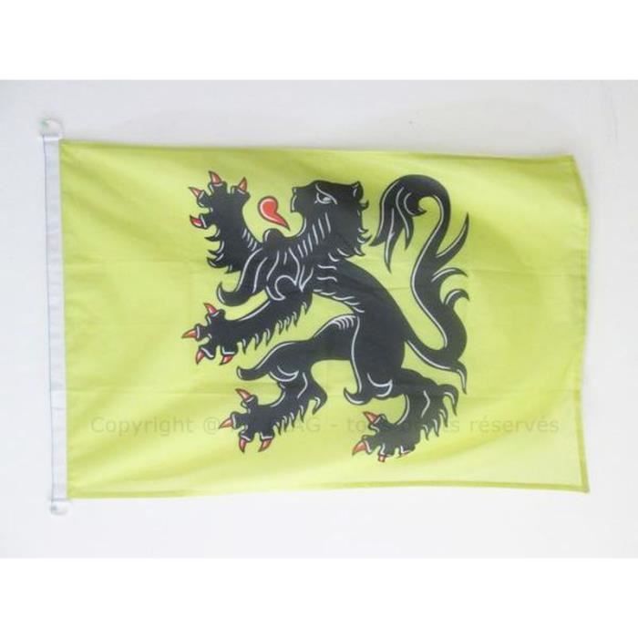 Drapeau Flandre 150x90cm Flamand Flandres Belgique Special Exterieur Cdiscount Maison