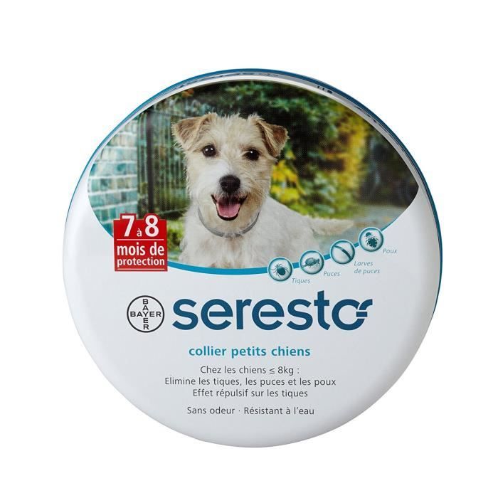 Meilleurs prix pour Seresto Collier antiparasitaire pour petits chiens moins de 8 Kg