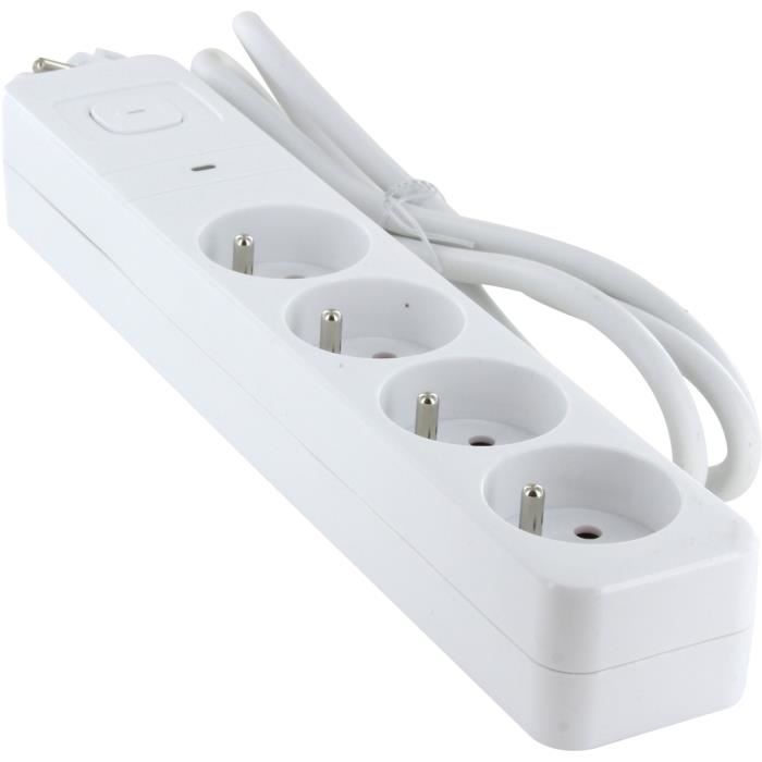 Chacon Bloc multiprise 4x16A + interrupteur - 1,5m - vue 1