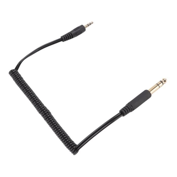 POSUGEAR Câble Audio 3.5mm Vers Double 6.35mm 2M, 6.35 Mâle Vers 3.5 Mâle Mono Y Splitter Jack