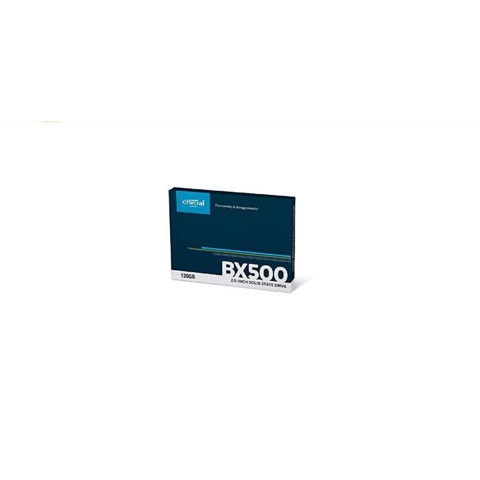 Crucial BX500 480Go ‎Noir Disque Dur Interne SSD 540 Mo/s (3D NAND, SATA  6.0 Gb/s, 2,5) Stockage Ordinateur PC Garantie 3 ans - Cdiscount  Informatique