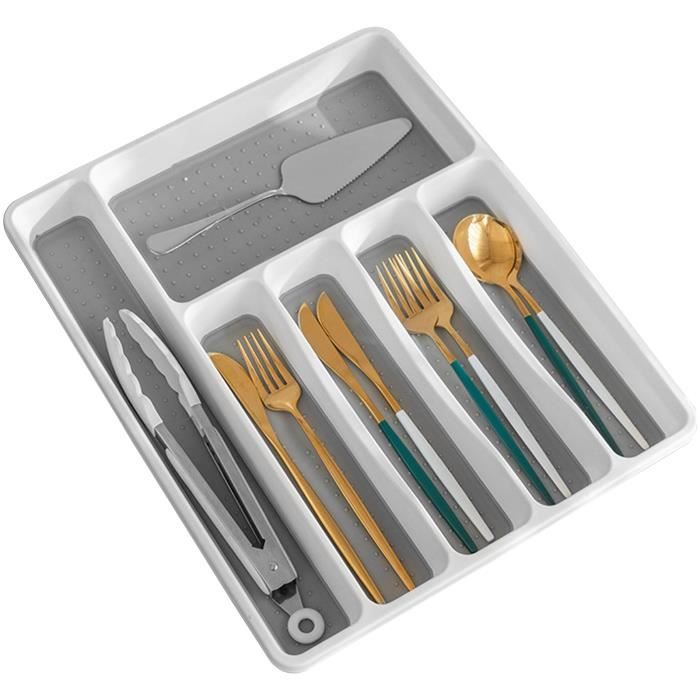 Organiseur De Tiroir Extensible Pour Couverts – 46x34-56,5x6 Cm – Cuisine