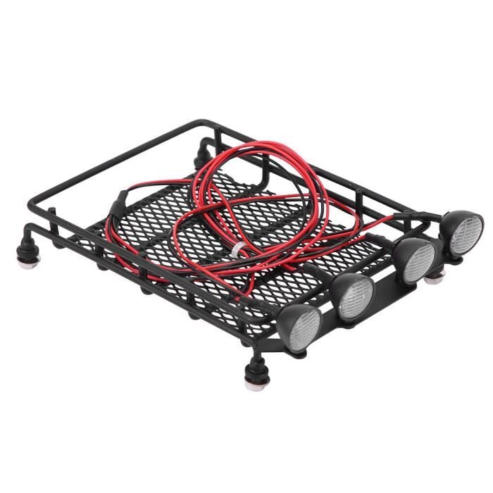 Grille De Toit Métallique KYX Pour RC Crawler 1:10 Axial SCX10 II - Porte-bagages échelle, Noir, Pour électrique