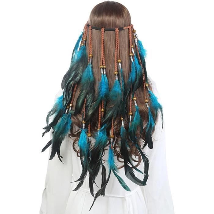 Cheveux Hippie Bandeaux Avec Plumes Gland Bohémien Bijoux Extension — free download