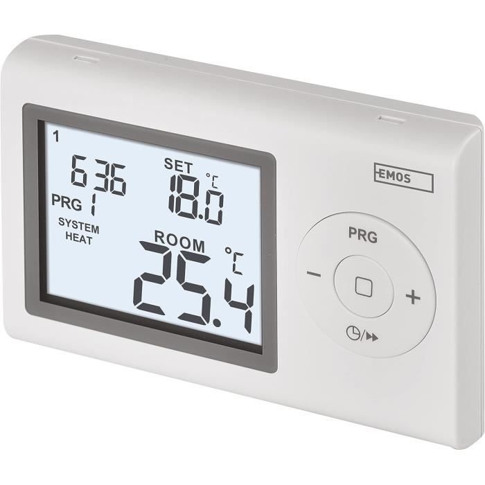Thermostat Mural - EMOS - P5607 - Numérique - Programmable - Protection antigel
