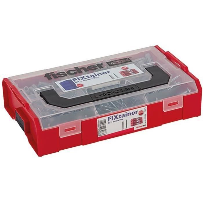 Fischer Jeu de chevilles murales SX avec vis FIXtainer 210 pcs - vue 2