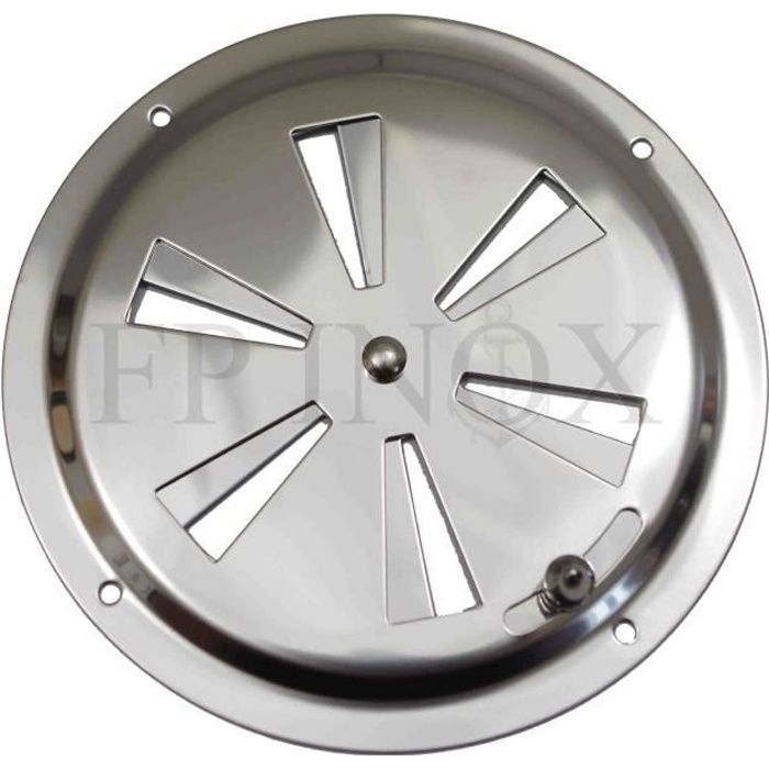 Grille ventilation ronde réglable clip D :97 mm - AUTOGYRE - blanc - PVC -  pour gaines ou conduits rigides - Cdiscount Bricolage