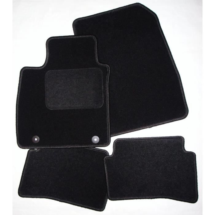 Tapis De Sol Feutre Pour Renault Clio II (1998-2012) – Noir, Sur Mesure, Avant/arrière