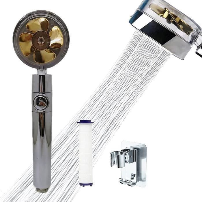 Pommeau De Douche Main En Cuivre Massif - Filetage G1/2, Haute Pression, Doré