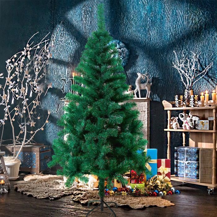 Sapin De Noël Artificiel Neigeux 210 Cm HENGMEI - PVC Dense, Branches Hinges Métal, Support Solide, Facile à Assembler - 8
