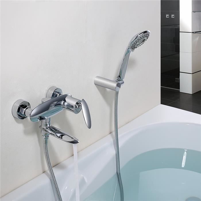 Robinet De Baignoire Avec Douchette Avec 3 Fonction Douche Pour Salle De Bain Mitigeur Bain Et Douche Chrome Achat Vente Douchette Flexible Robinet Pour Baignoire Chrome Cdiscount