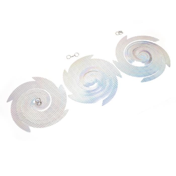 Répulsif à Oiseaux Solaire Et éolien - Dispositif Clignotant Réfléchissant Pour éloigner Pigeons, Mouettes, Diam. Rotation 410 Mm, Miroir 68 Mm - 3