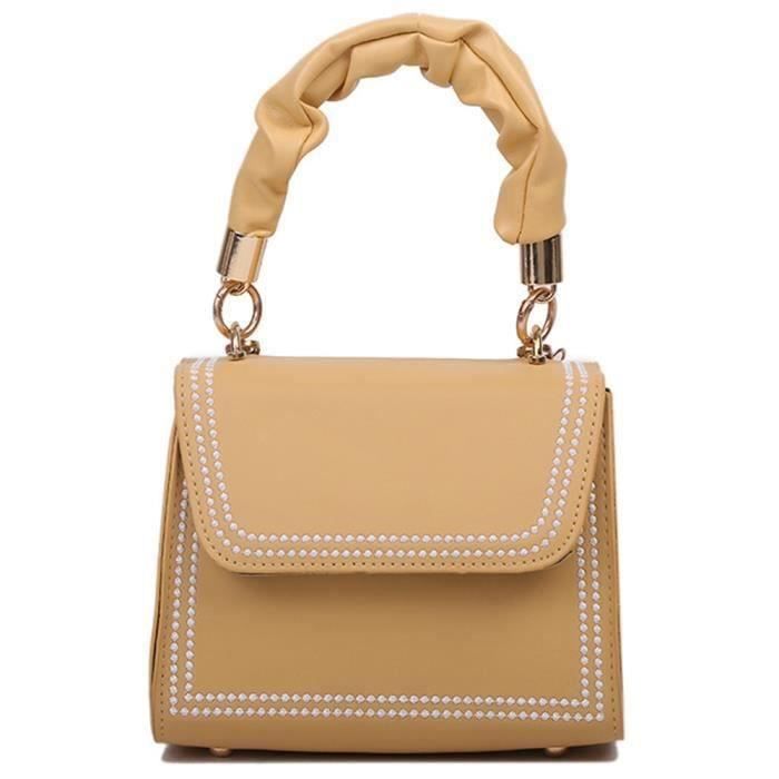 Pochette De Soirée Femme En Velours - Sac à Main Kiss Lock Avec Chaîne Amovible - Vintage Pour Mariage, Fête, Cérémonie