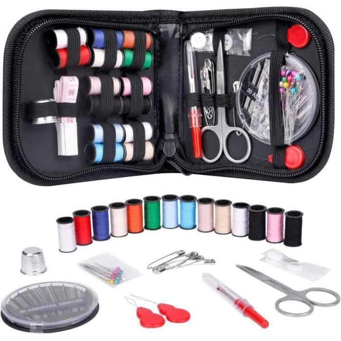 Kit de Couture,Complet Kit Couture avec Aiguilles Pins Ciseaux Boutons  Accessoires de Couture,Couture Accessoires Mercerie-68pcs - Cdiscount  Beaux-Arts et Loisirs créatifs