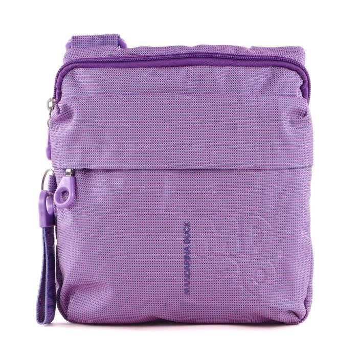 MANDARINA DUCK MD20 Small Zip Crossover Salsa [157951] - sac à épaule bandoulière sacoche Rouge