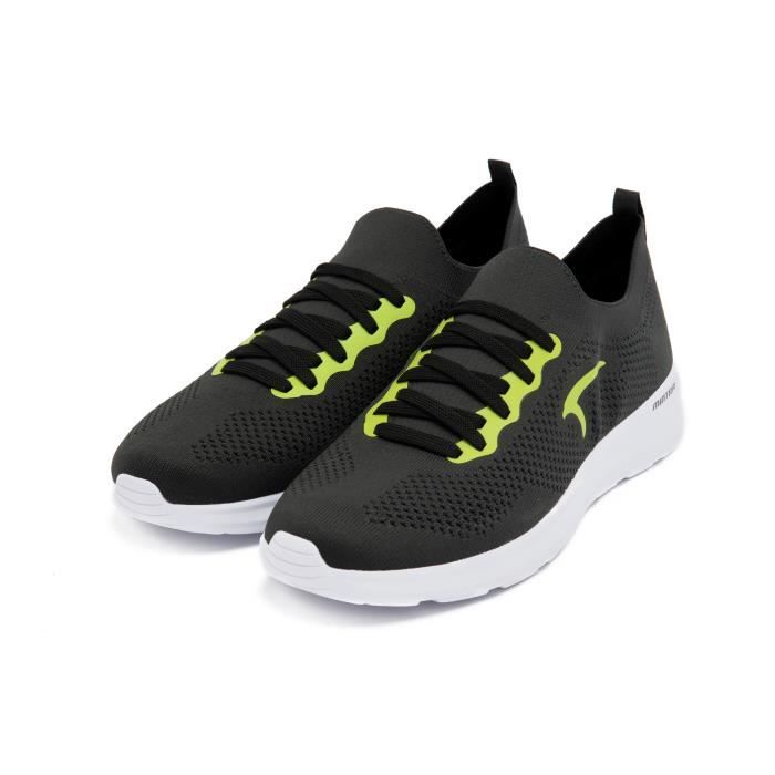 Chaussures De Skate ES - Modèle 'Un Neuf 7' - Noir/Vert Citron - Cuir Suédé - Neuf Avec Boîte