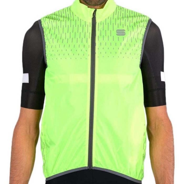 Gilet de Sport Sportful Reflex Vest Jaune Fluo Respirant