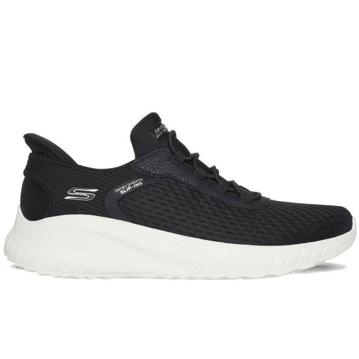 Skechers Chaussures de sport Skechers Bob Sport Squad Chaos pour Femme - Noir - Lacets - Plat