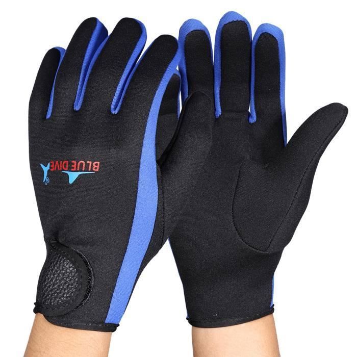 Gants De Plongée En Néoprène 3 Mm - Antidérapants, Dragonne Réglable - Pour Surf, Plongée, Kayak