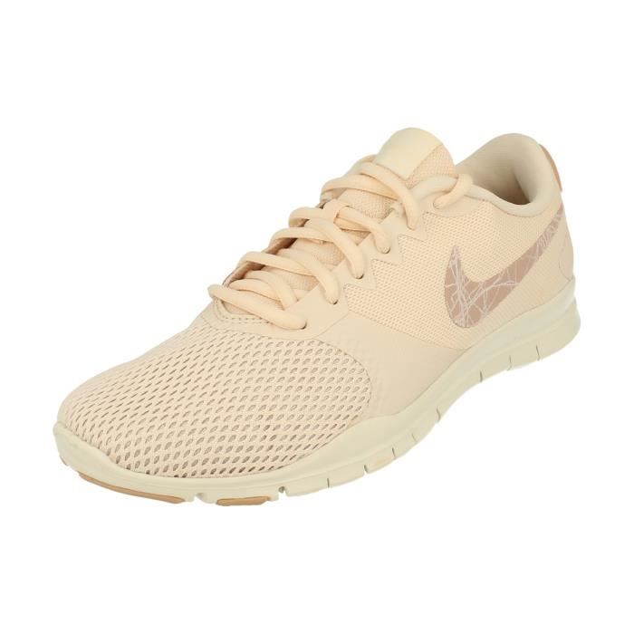 Chaussures de running Nike Femme Flex Essential Tr 924344 Beige Orange Drop 10 mm Adulte