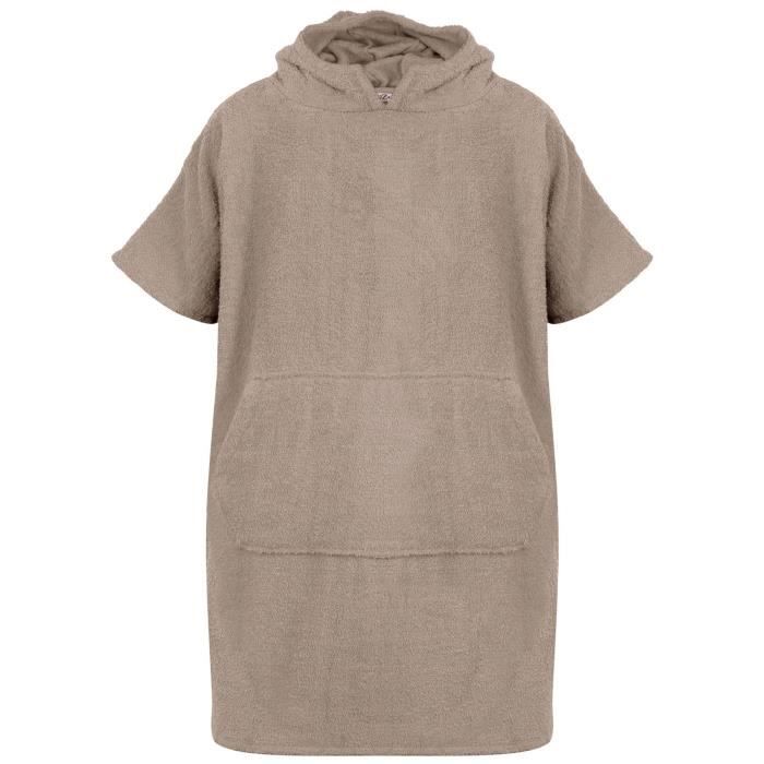 Poncho Serviette De Plage – Microfibre Absorbante, Séchage Rapide, Avec Capuche, Pour Surf, Natation, Camping, Voyage