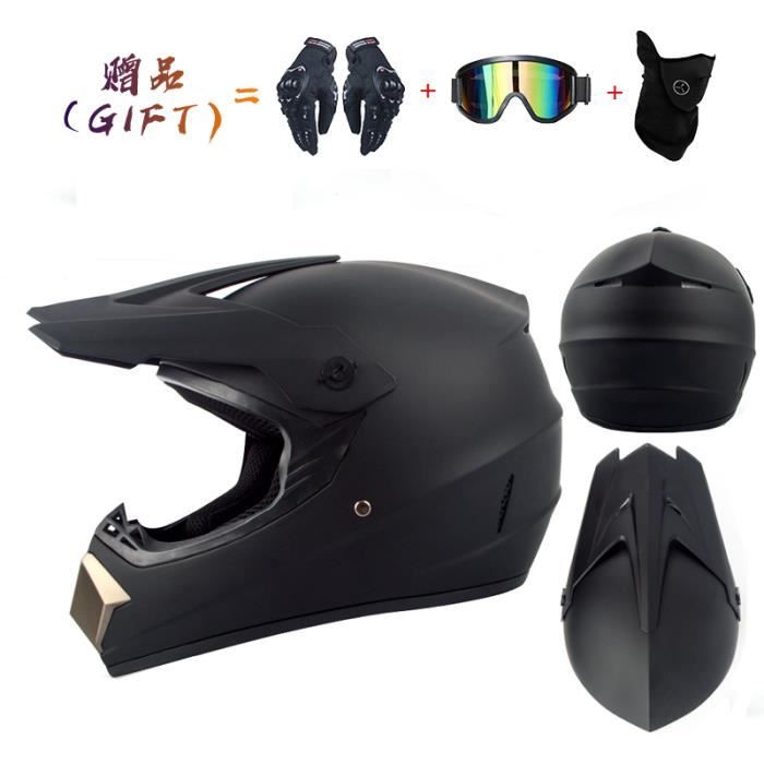 Casque vtt intégral, casque de cross moto per enfant et adulte avec fox