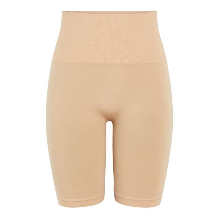 Short gainant femme Pieces Imagine beige (tan) L/XL - sculptant et respirant pour fitness