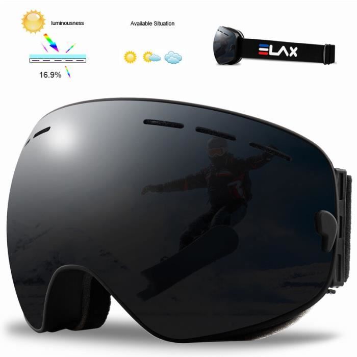 Masque De Ski Avec Lunettes Amovibles - Bleu - Unisexe - Neuf