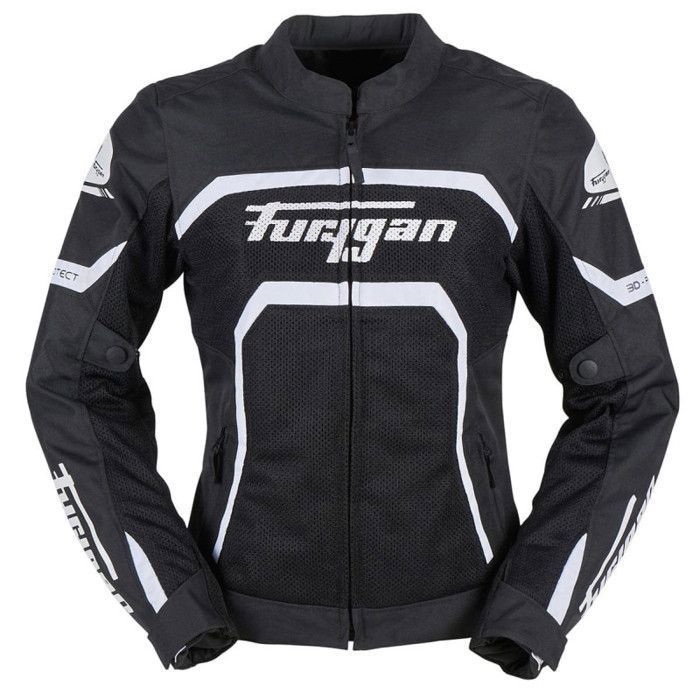 Blouson moto femme Furygan Mystic - noir/blanc - XL - Cdiscount Auto