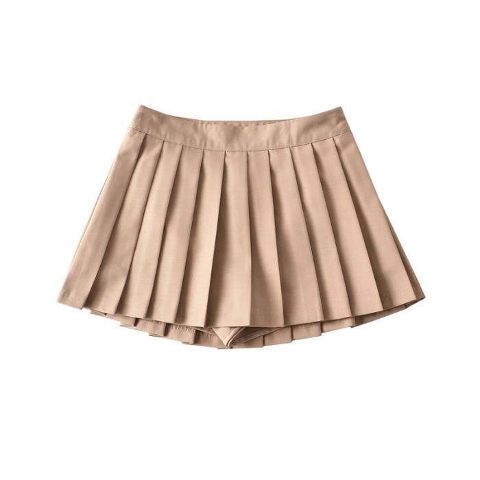 Jupe - Preppy Harajuku - Mini jupe plissée - Blanc - Femme Blanc