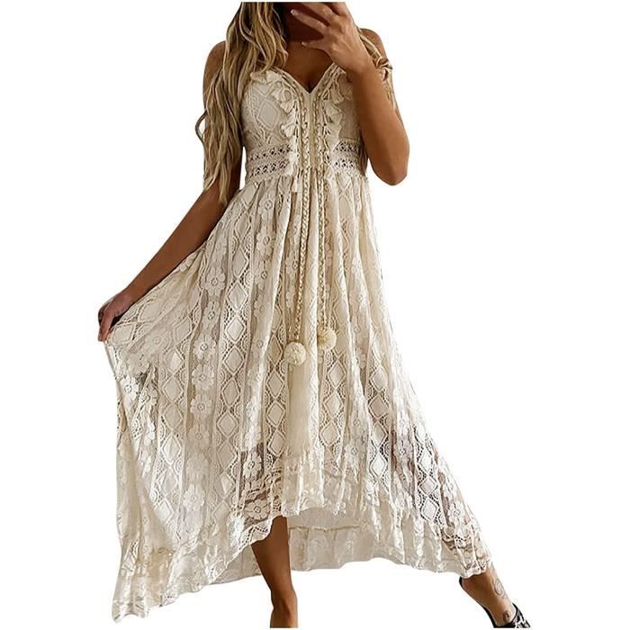 Robe longue femme ete online pas cher