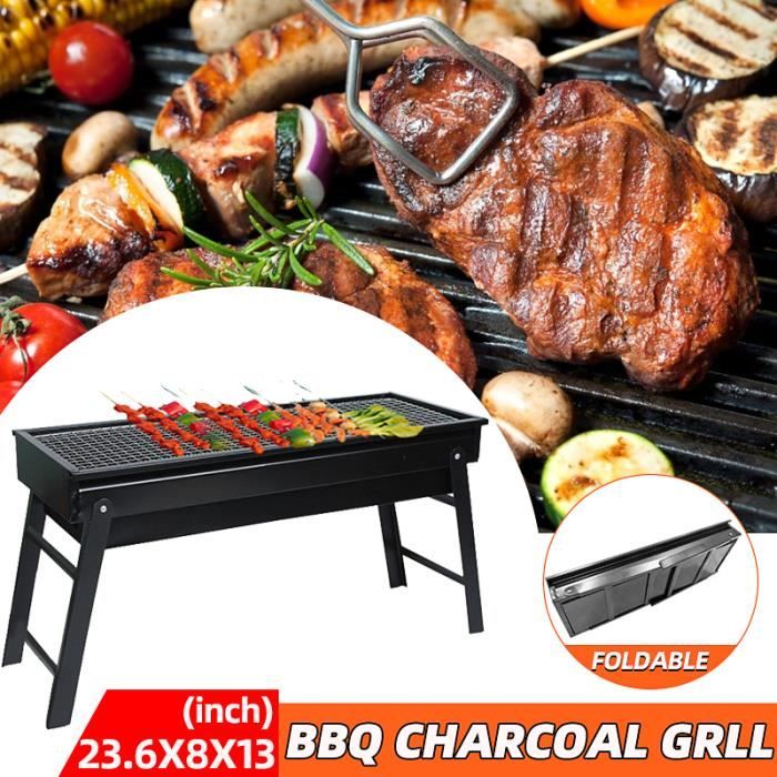 Barbecue Charbon De Bois Pliable - Portable Pour Camping, Pique-nique, Terrasse | Inox, Fabriqué En Allemagne