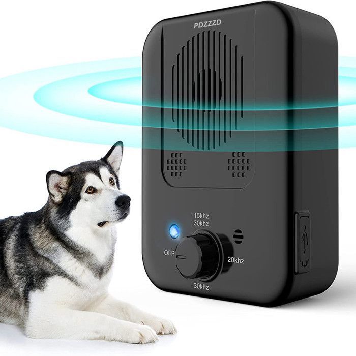 Anti Aboiement Chien à Ultrason Longue Portée, Voisin 33 Pieds Rechargeable Détection