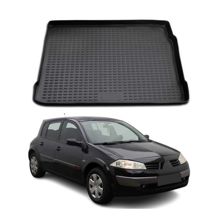 Tapis De Coffre Pour Renault Megane IV (2016+) - TPE Imperméable Noir - Neuf Sur Mesure