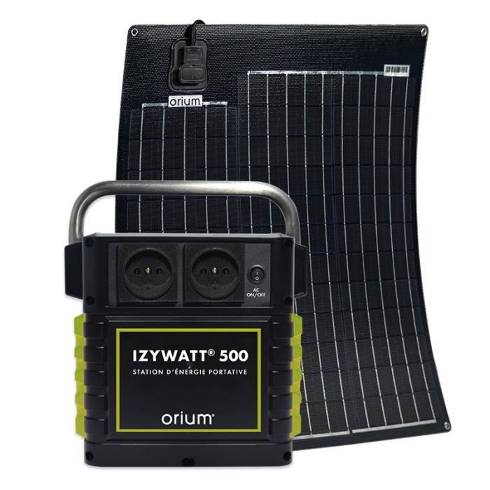 ORIUM - Pack station d'énergie IZYWATT 500 + panneau 50W